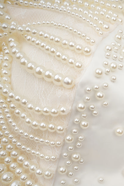 Binlk Beaded Round Neck Sleeveless Maxi Dress