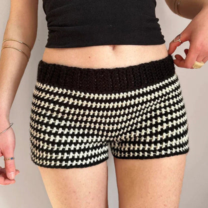 Kensington Striped Woolen Shorts