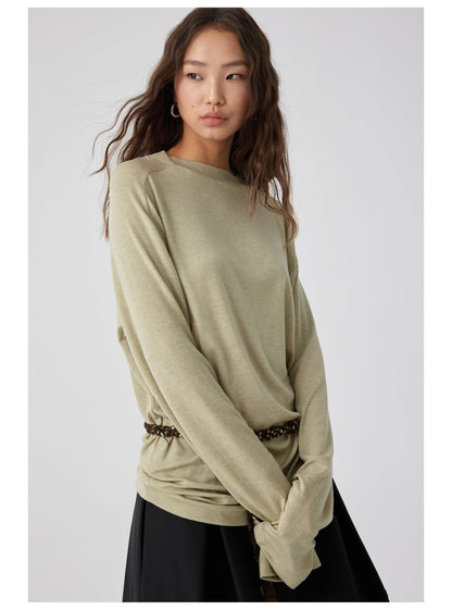 Straight Neck T-shirt