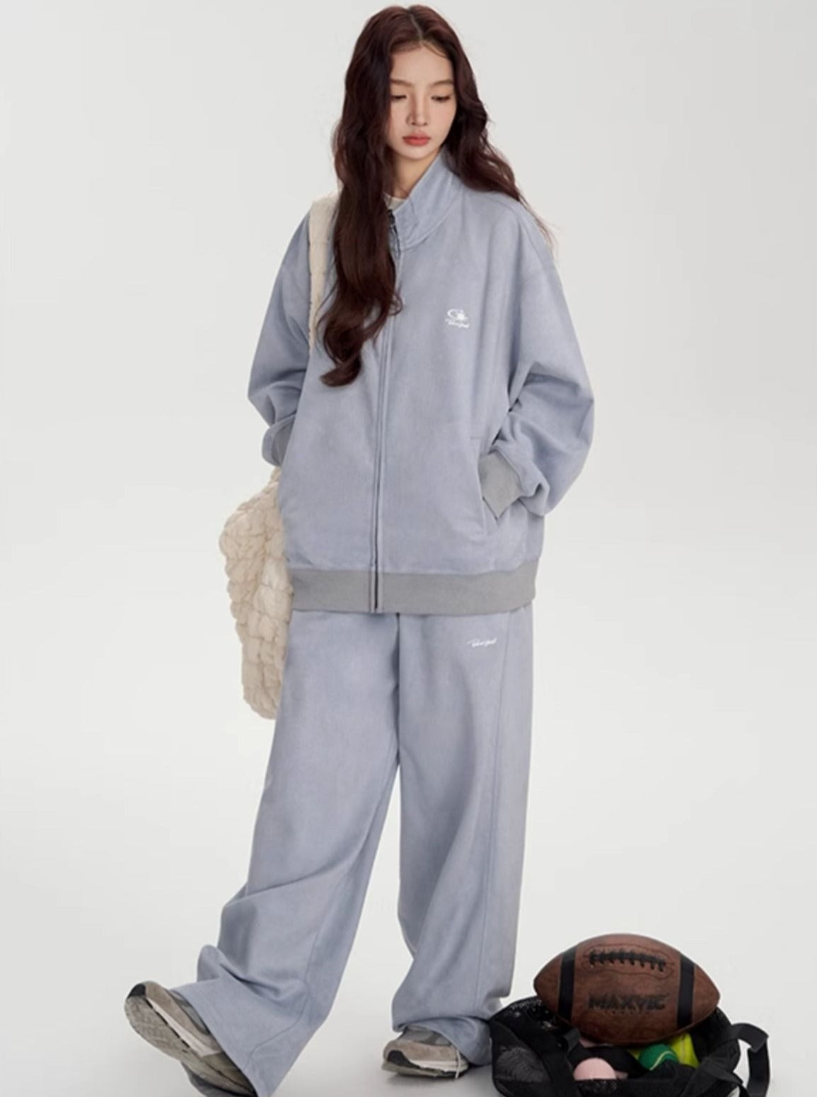 Couple's Hip Hop Stand-up Collar Pants
