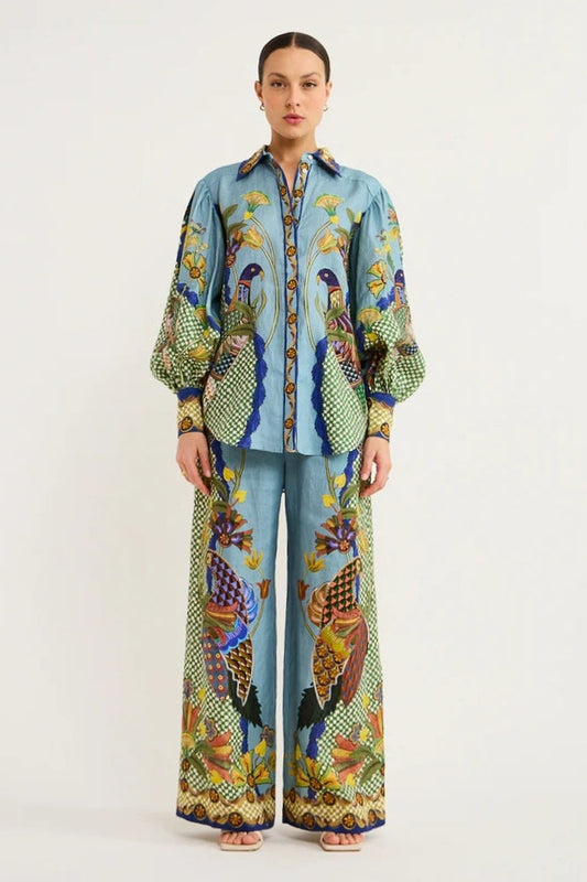 Félice Balloon Sleeve Pants Set