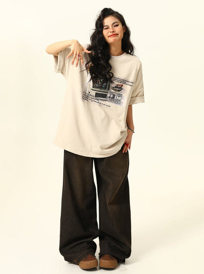 Retro Game Oversized T-shirt