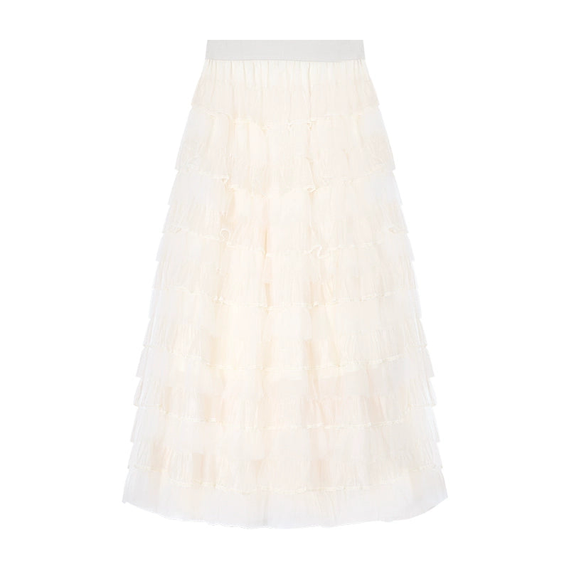 Lyrik Mesh A-line Maxi Skirt