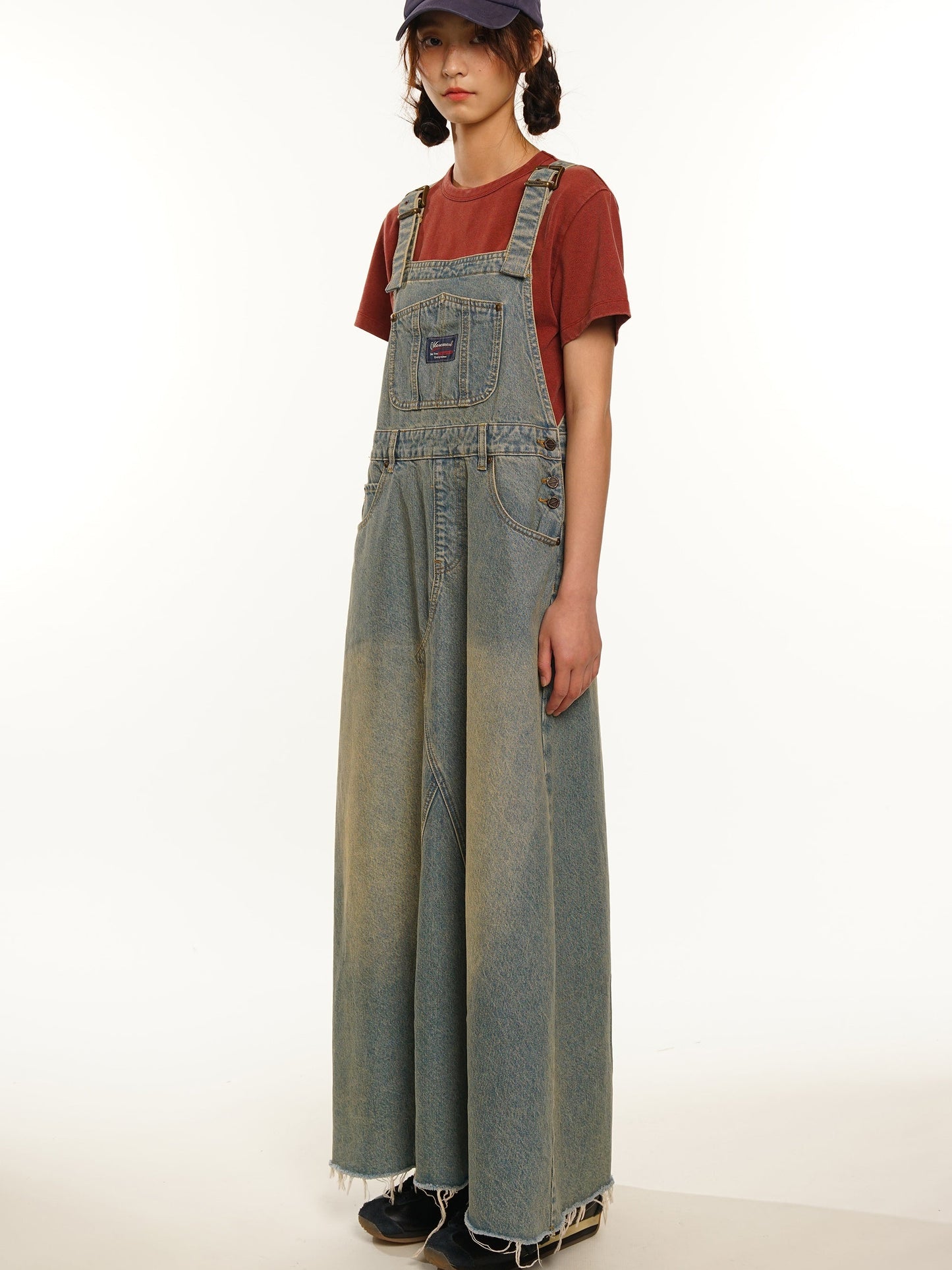Denim Strap Skirt