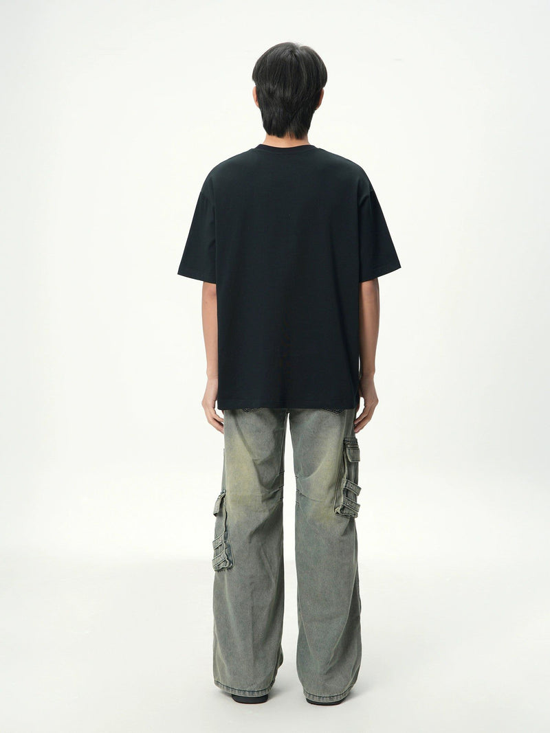 T-shirt With Stitched Logo Detail
