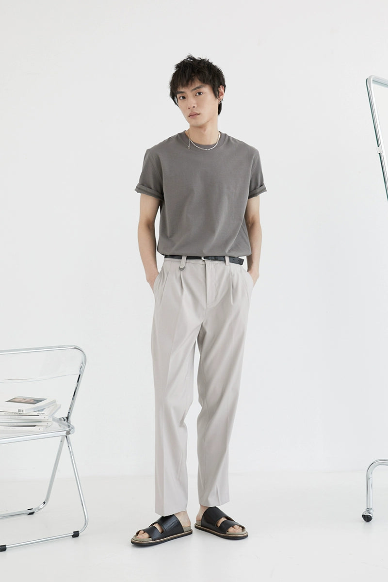 Double-pleated Comfort Dress Pants