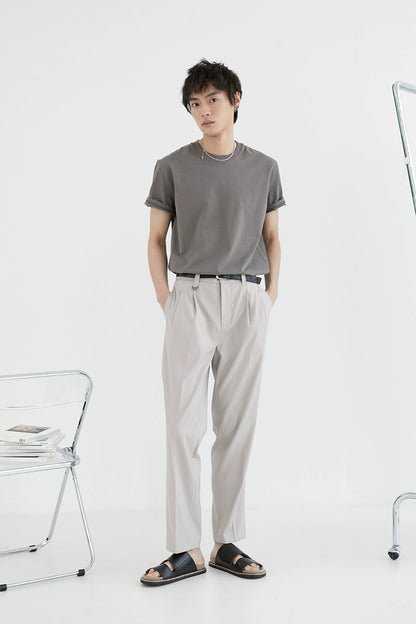 Double-pleated Comfort Dress Pants