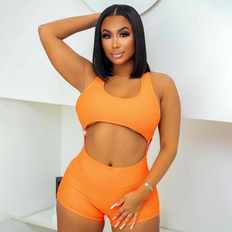 Wear Color Fitness Bodybuilding Breathable Tight Romper
