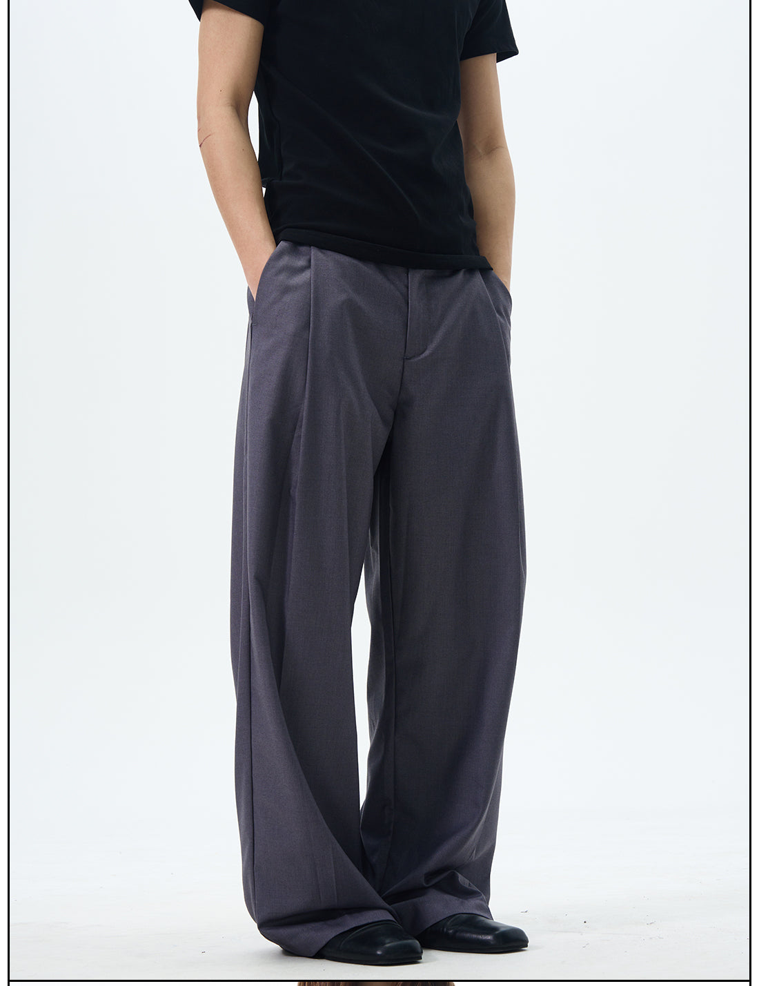 Pleated Wide Leg Dress Pants