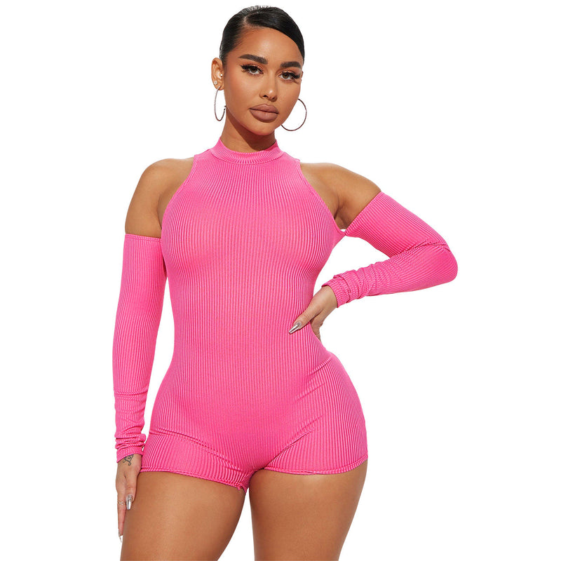Clothing Spring Summer Thread Sleeve Strapless Romper