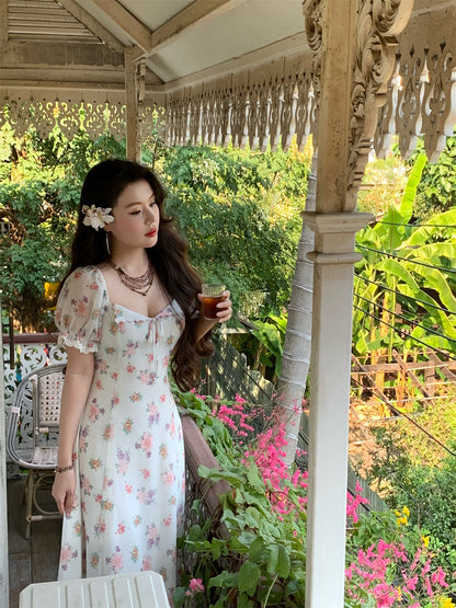 Magnolia Scent Embroidered Maxi Dress Graceful Edition