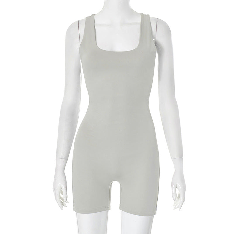 Spring Tight Breathable Quick Drying Fitness Training Dance Sports Yoga Jumpsuit