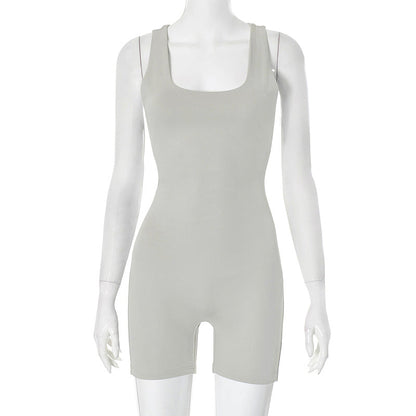Spring Tight Breathable Quick Drying Fitness Training Dance Sports Yoga Jumpsuit