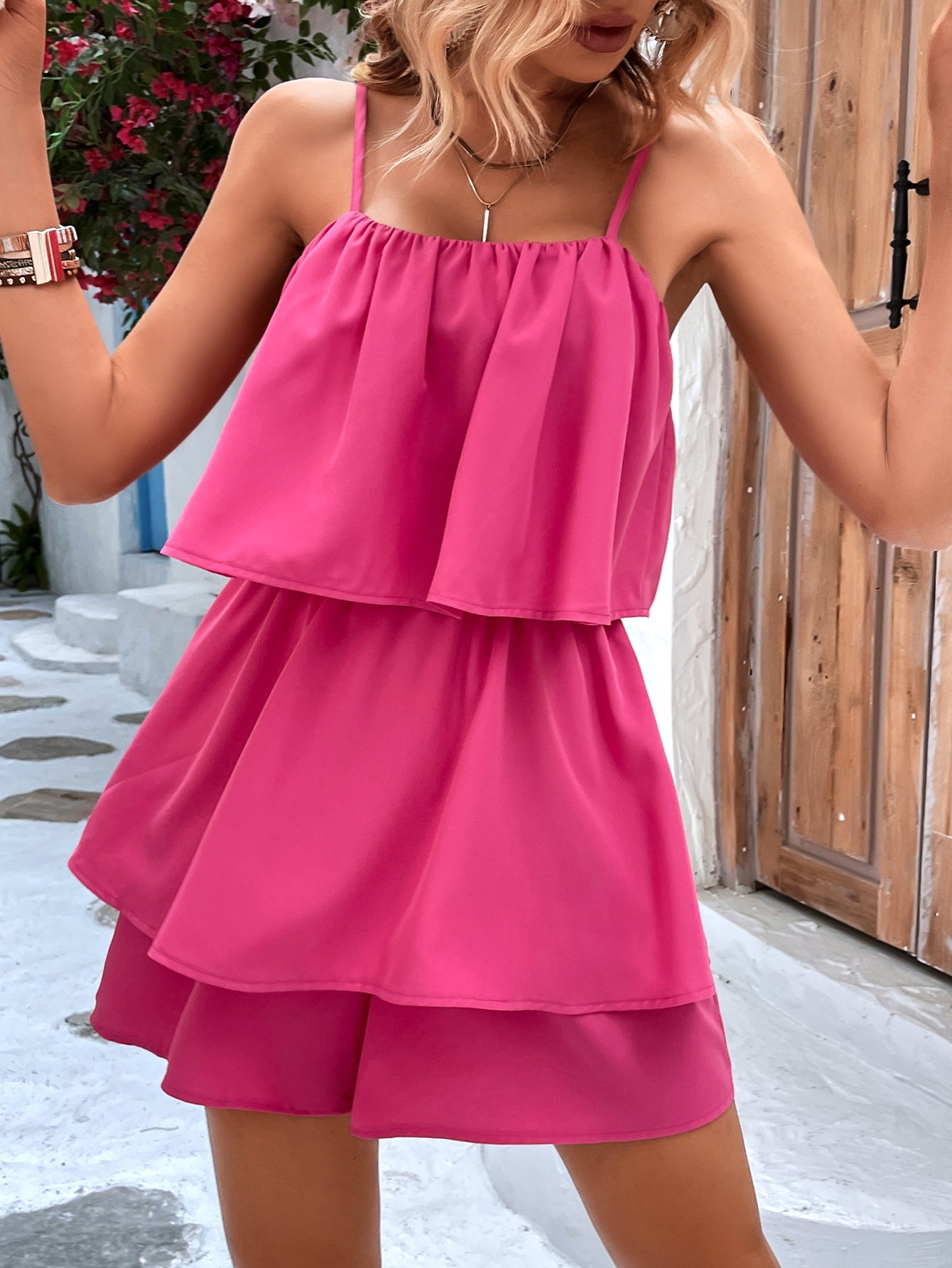 Clothing Summer Sleeveless Suspender Jumpsuit