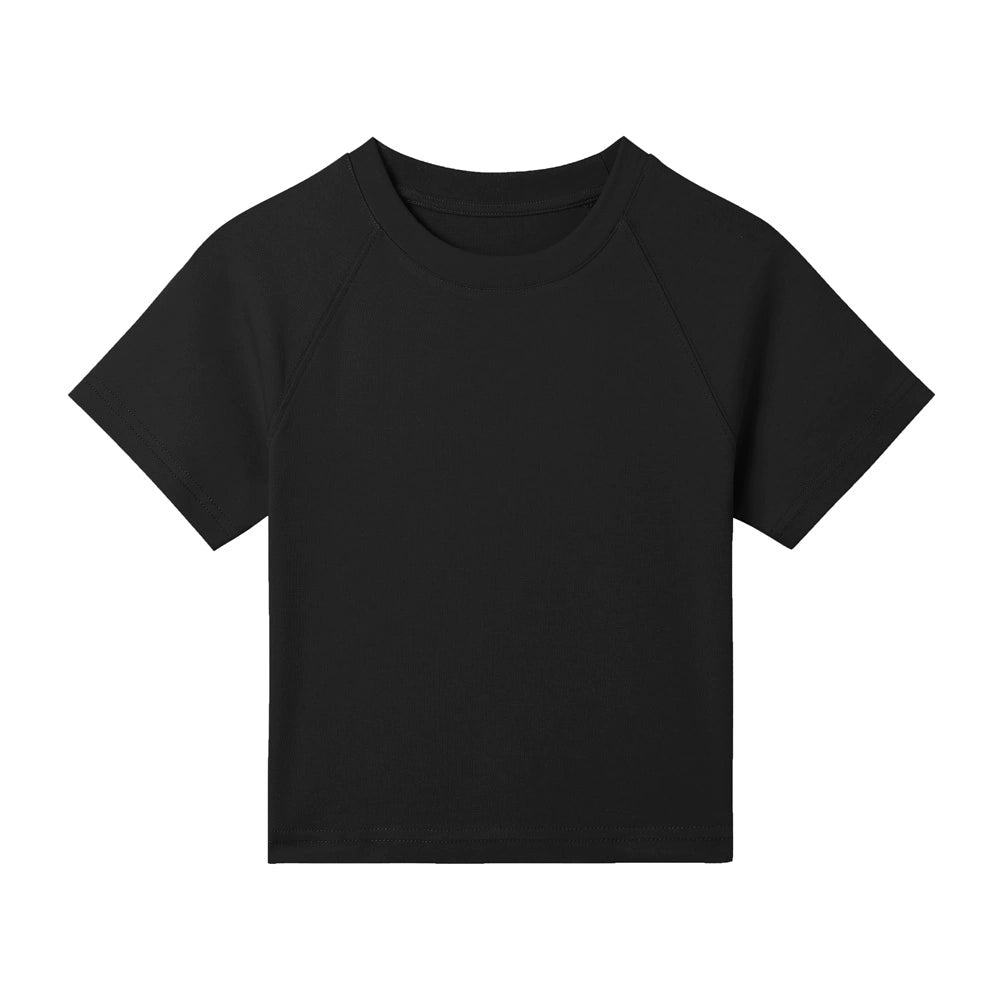 Color Regular Shoulder Short Sleeve T-shirt