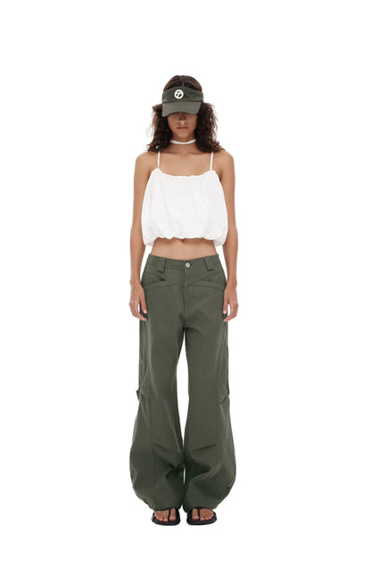 Military Green Cargo Pants