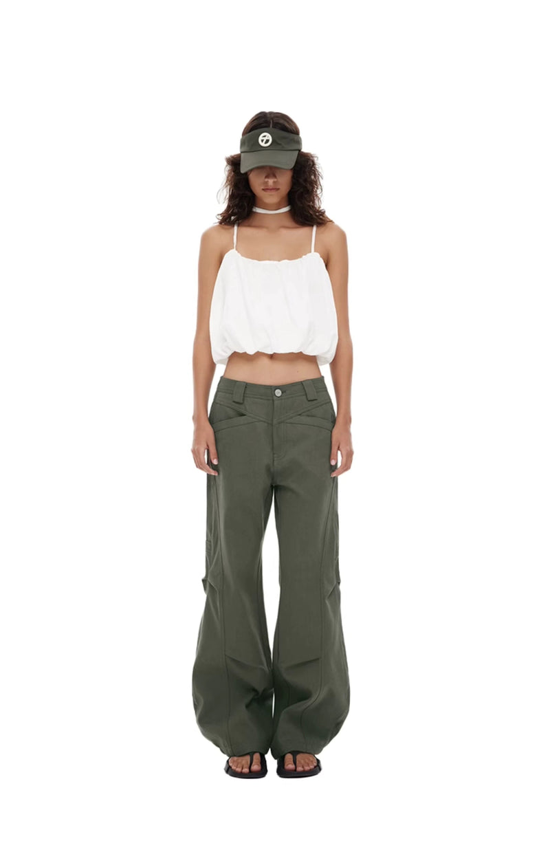 Military Green Cargo Pants