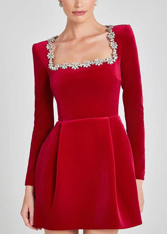 Scarlet Embellished Mini Dress