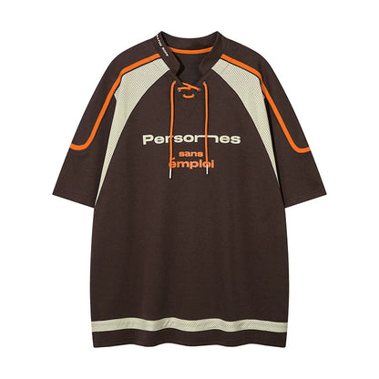 Sport Lace Mesh American T-shirt