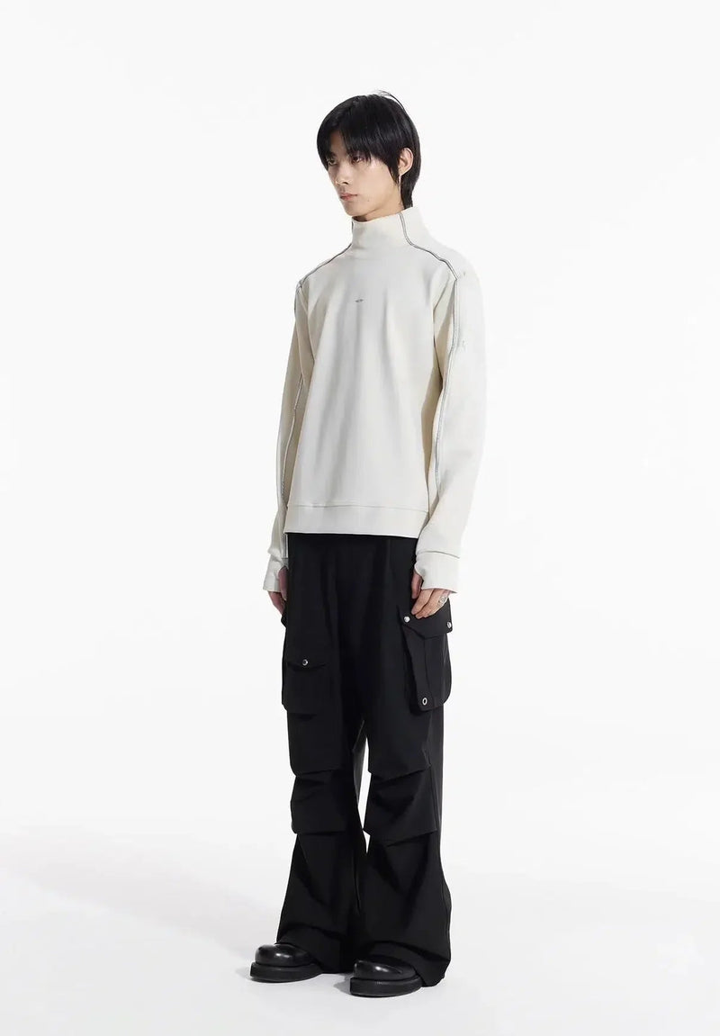 Minimalist Outline Turtleneck Sweater