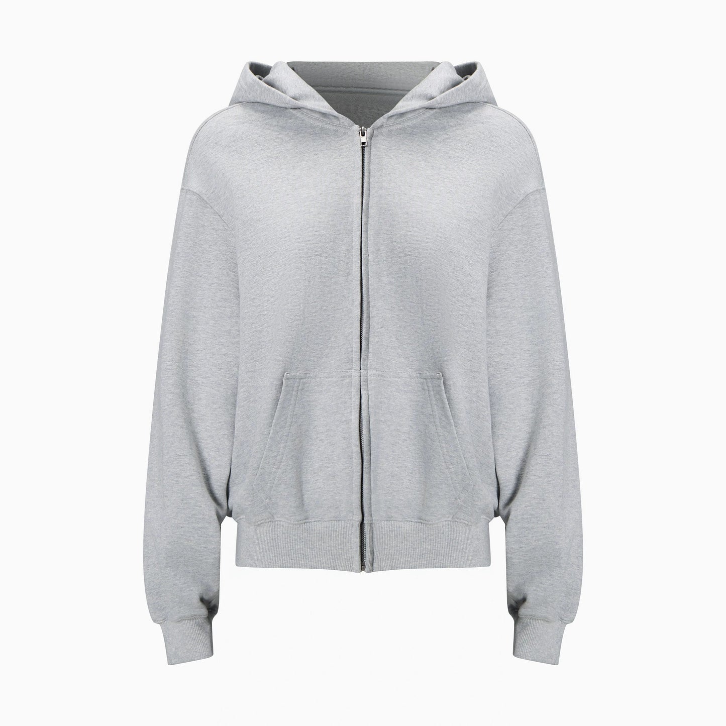 Athletic Zip-up Hooded Sweatshirt