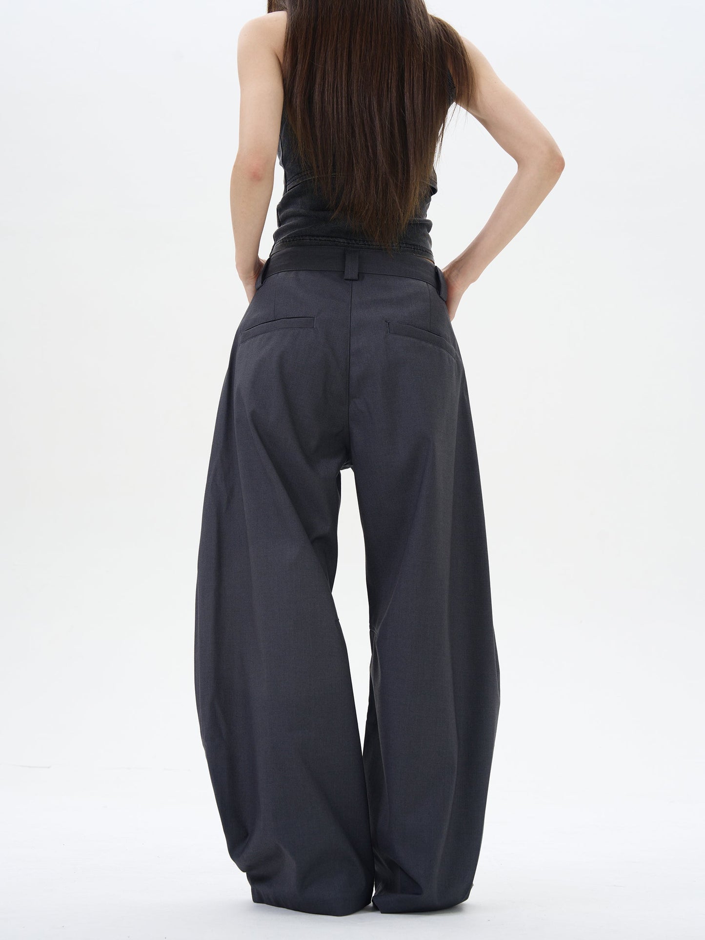 Black Wide-leg Palazzo Pants