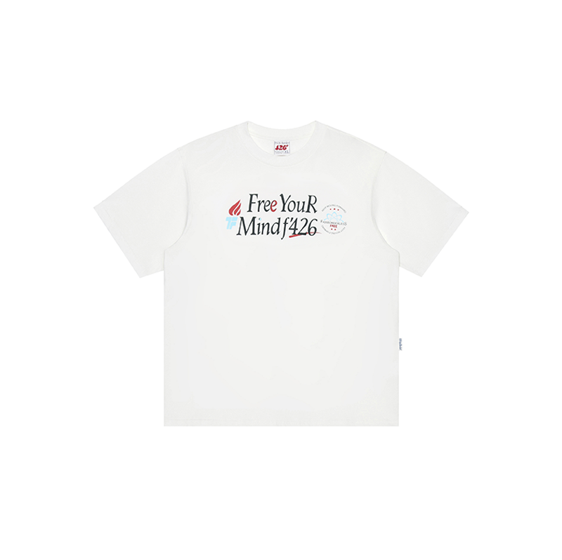 Slogan Print T-shirt in Relaxed Fit