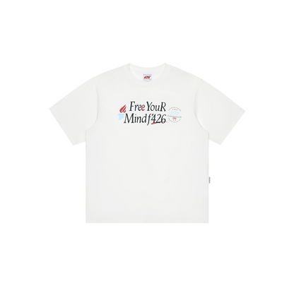 Slogan Print T-shirt in Relaxed Fit