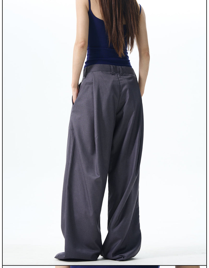 Pleated Wide Leg Dress Pants
