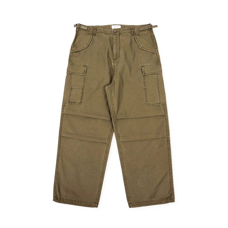 Straight-leg Multi-pocket Loose Pants
