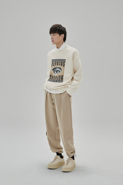 Draping Drawstring Cargo Pants