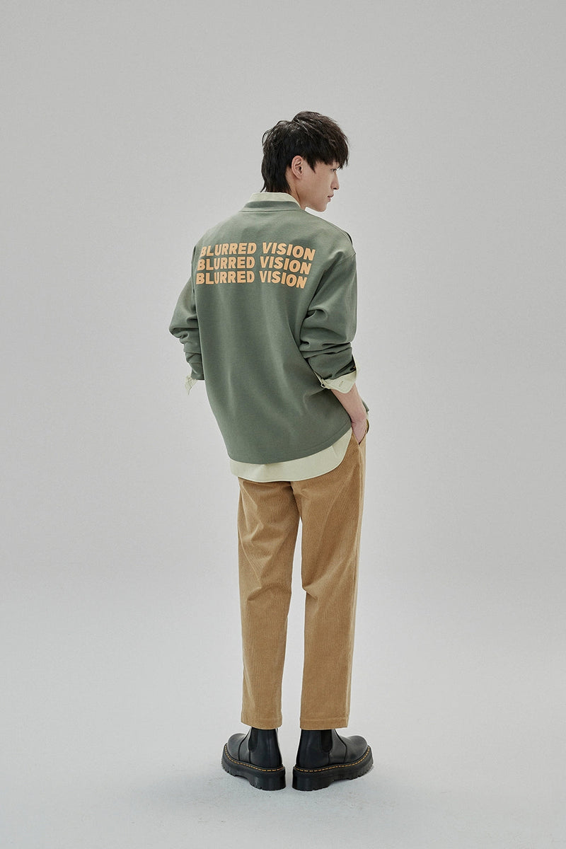 Wide Waist Tab Double-pleated Relaxed Cropped Pants