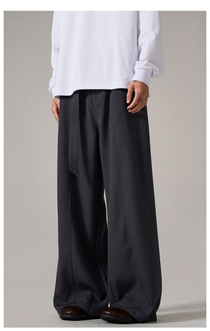 Brown Relaxed Wide Leg Pants