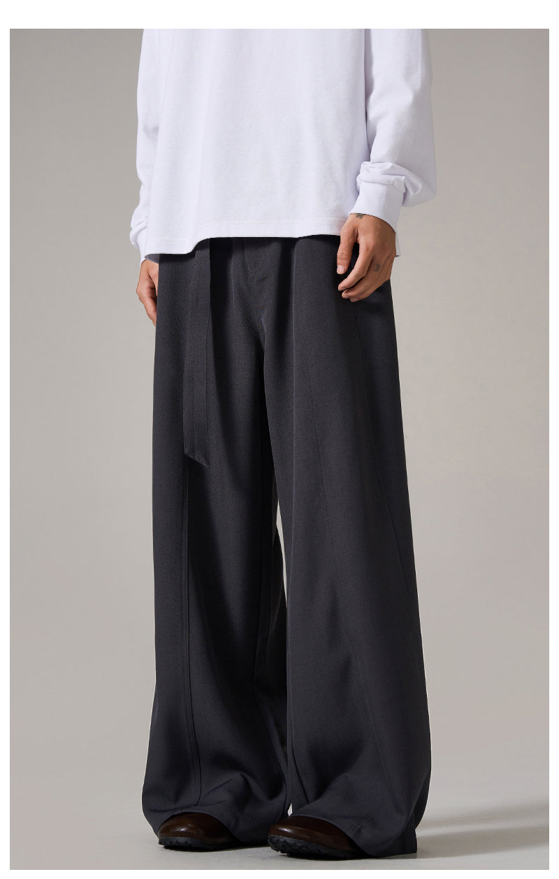 Brown Relaxed Wide Leg Pants