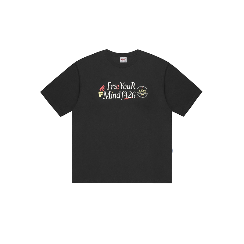 Slogan Print T-shirt in Relaxed Fit