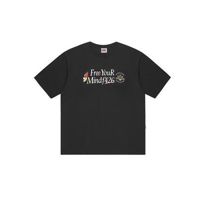 Slogan Print T-shirt in Relaxed Fit
