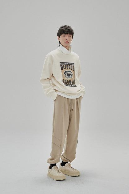 Draping Drawstring Cargo Pants