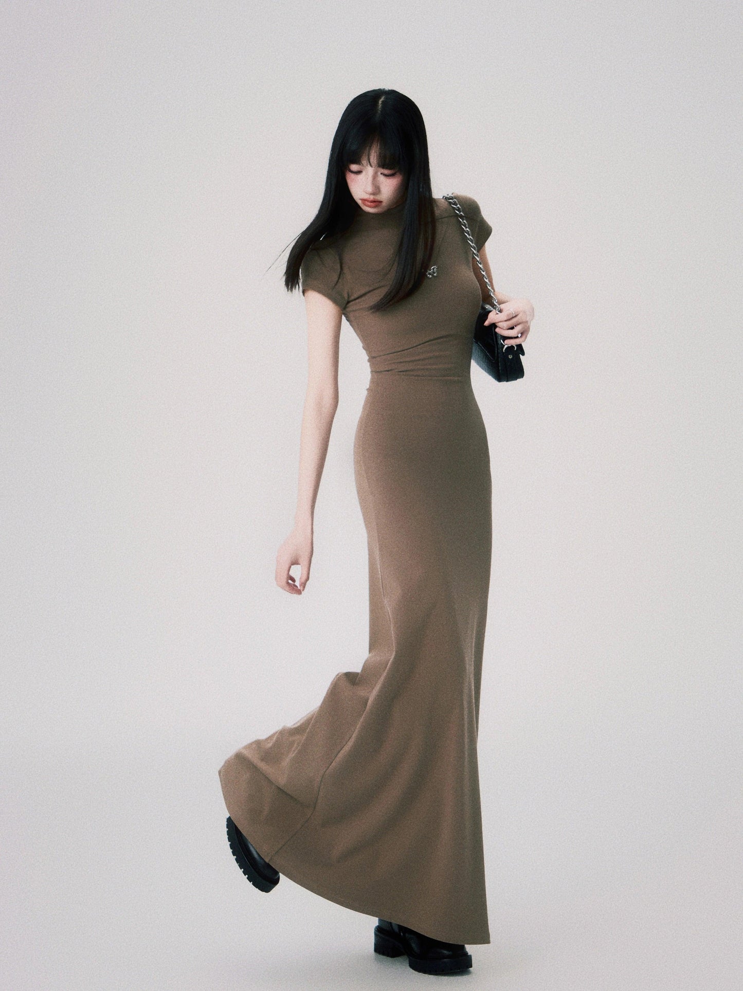 Luluswings Butterfly Emblem Fitted Maxi Dress - Evening Gown