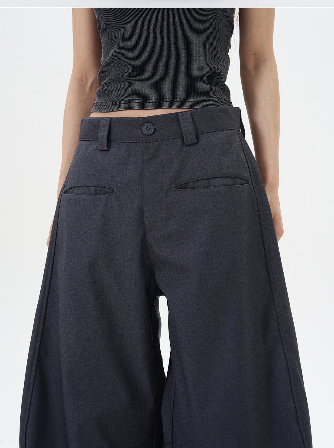 Black Wide-leg Palazzo Pants