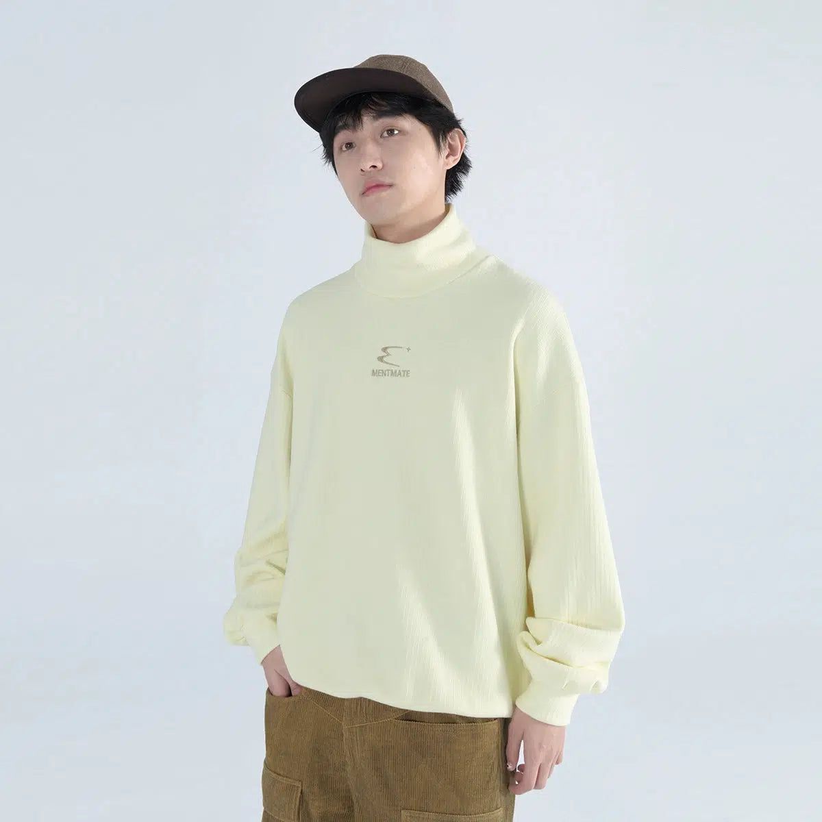 Relaxed Fit Mockneck Sweatshirt