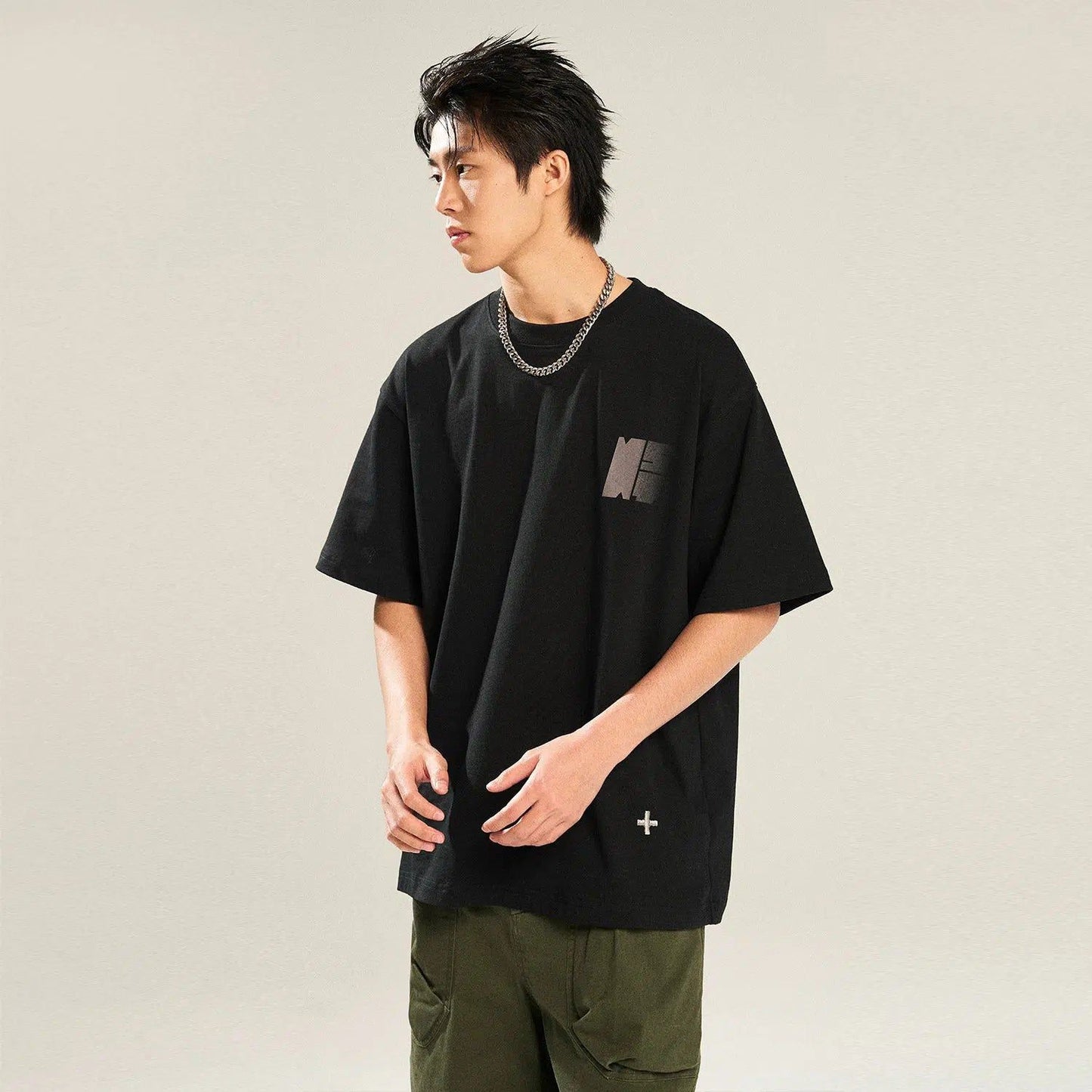 T-shirt With Subtle Fade Logo