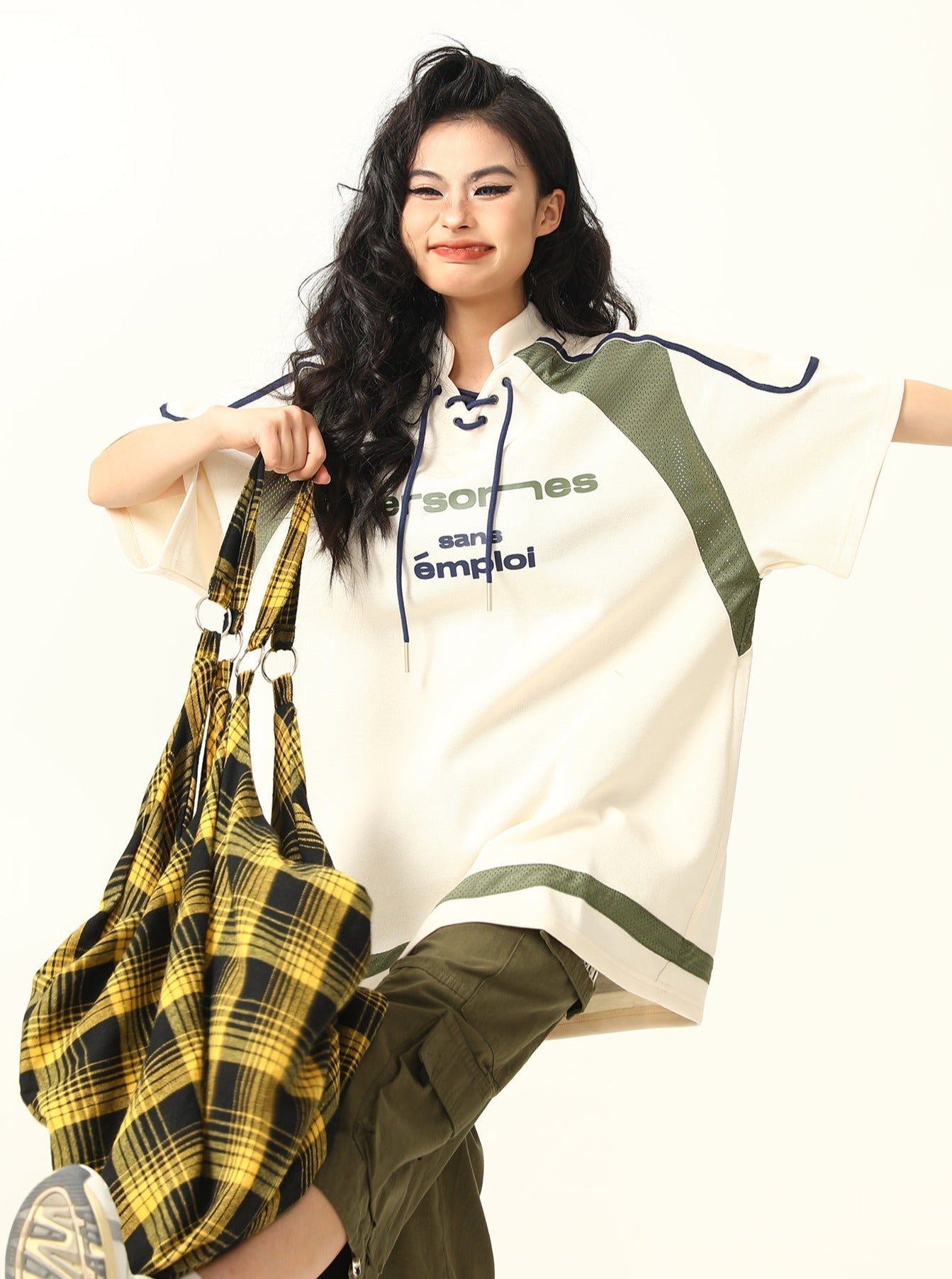 Sport Lace Mesh American T-shirt