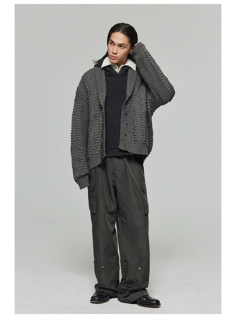 Adjustable Cuffs Nylon Cargo Pants