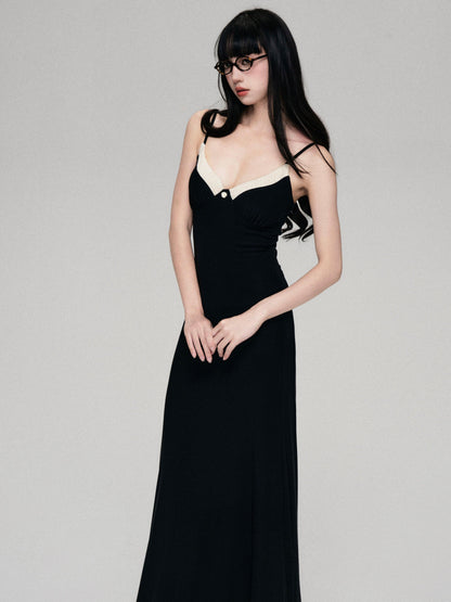 Luluswings Sweetheart Contrast Trim Bodycon Dress - Evening Gown