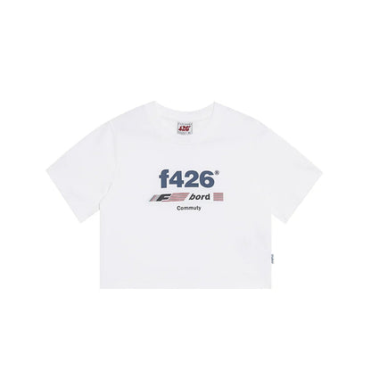 T-shirt With American Flag Logo