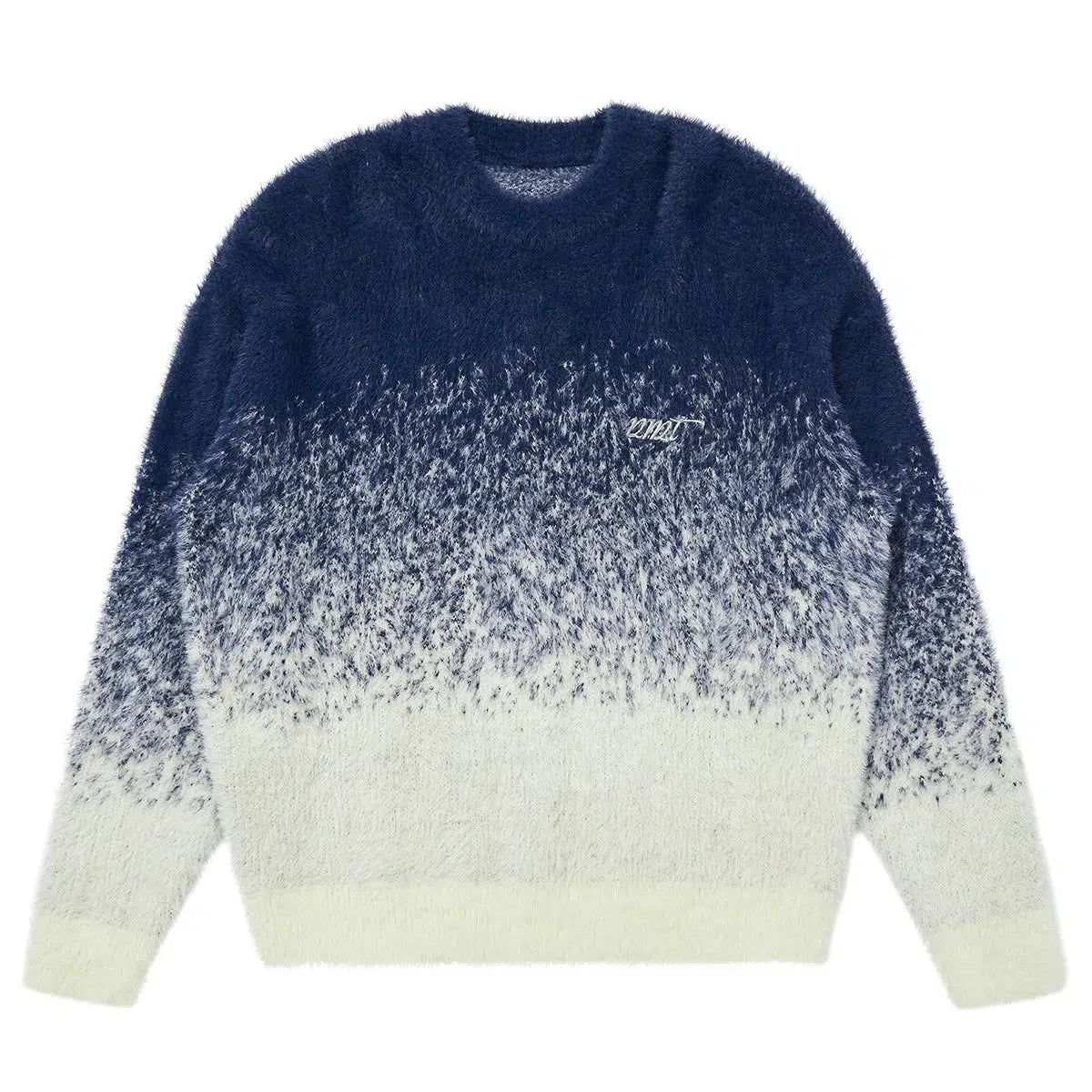 Fuzzy Sweater With Gradient Effect