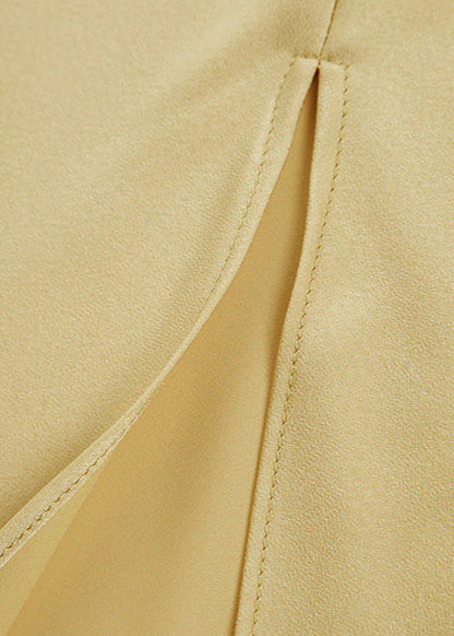 Golden Hour - Satin One-shoulder Backless Maxi Dress