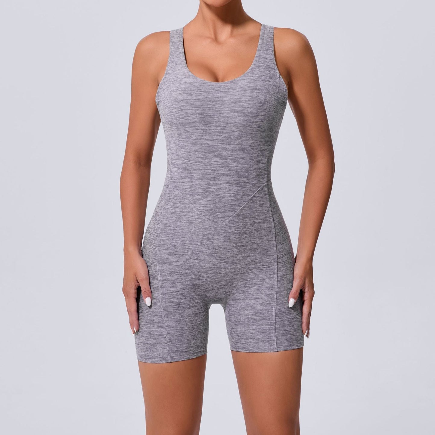 Autumn Sand Hollow Out Cutout Out Beauty Back One Piece Yoga Jumpsuit Skinny Slimming Hip Lifting Fitness One Piece Sportswear for