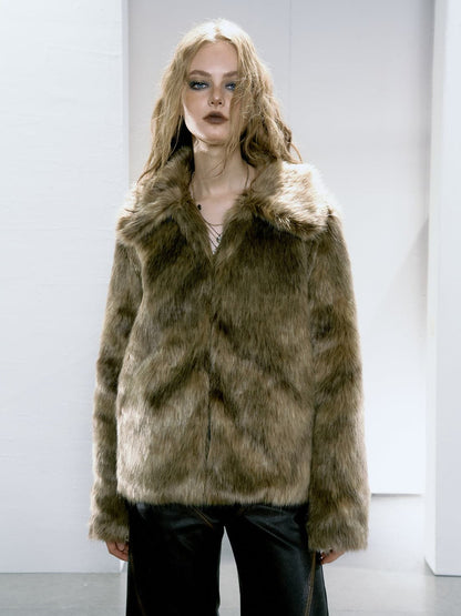 Eco- Fur Short Coat