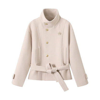 Asymmetric Belted Coat